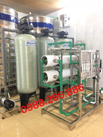 Hệ thống lọc nước công suất 3000l/h lắp đặt tại công ty CP Xây dựng và Thương mại Thanh Hoàng - Vân Côn, Hoài Đức, Hà Nội.